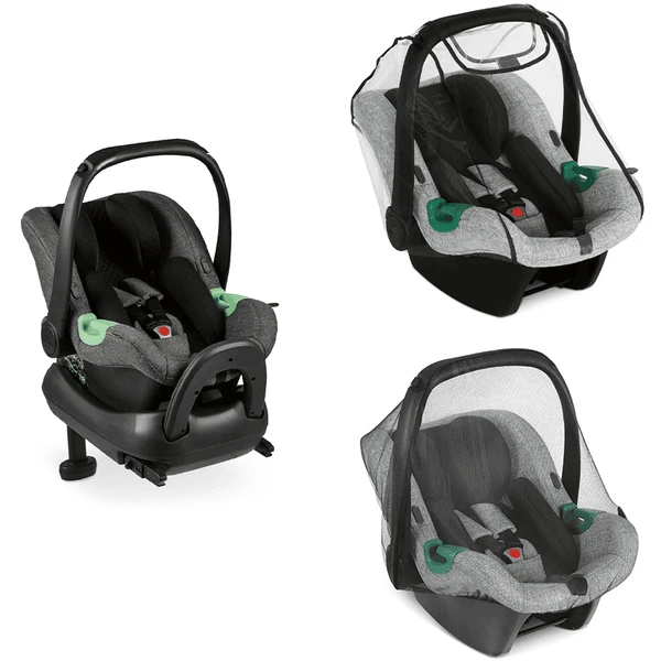 ABC Design Babyschale Tulip Asphalt Inkl Isofix Base & Zubehör 1 ABC Design Babyschale Tulip Asphalt Inkl Isofix Base & Zubehör