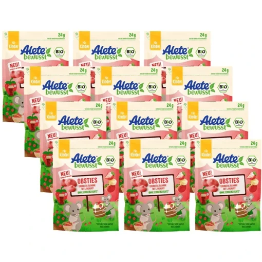 Alete Bio Obsties Erdbeere Banane Mit Joghurt 12x 24 G Ab 3 Jahren -Kinderwelt Verkauf alete bio obsties erdbeere banane mit joghurt 12x 24 g ab 3 jahren a335295
