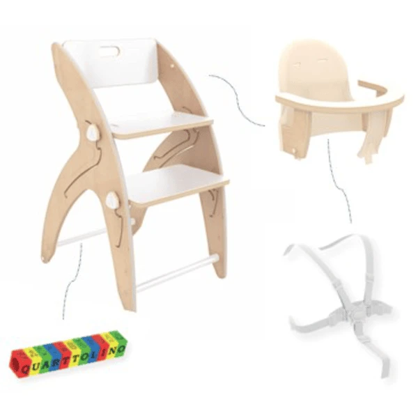QuarttoLino® Hochstuhl Set Mini Weiß 1 QuarttoLino® Hochstuhl Set Mini Weiß