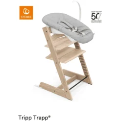 STOKKE® Tripp Trapp® Hochstuhl 50 Jahre Limited Edition Esche Inkl. Newborn Set™ Grey